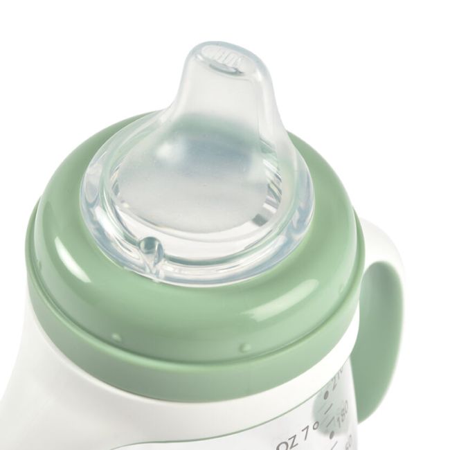 Biberon de invatare 2 in 1 din Tritan Beaba 210 ml Sage Green ERFB913531