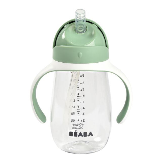 Cana cu pai din Tritan Beaba 300 ml Sage Green ERFB913533