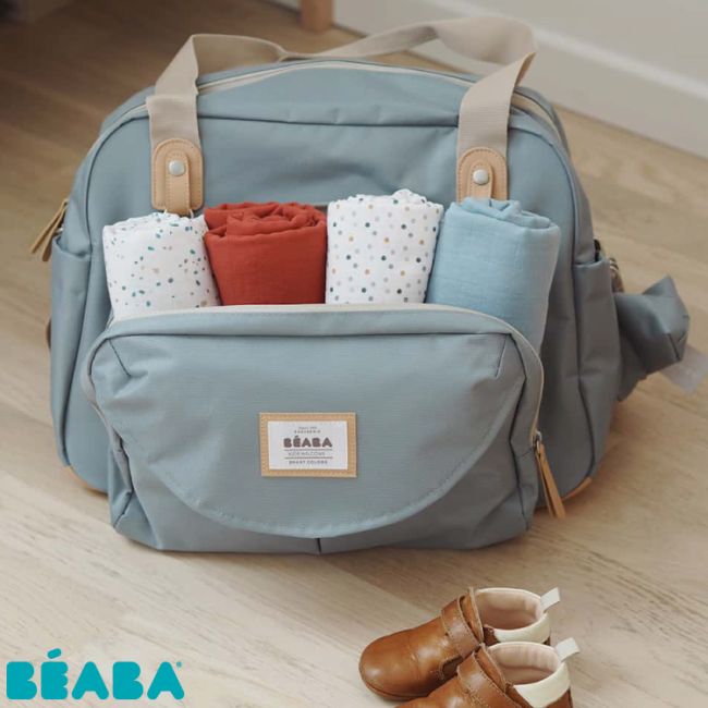 Geanta de infasat Beaba Geneva II Sage Green ERFB940271