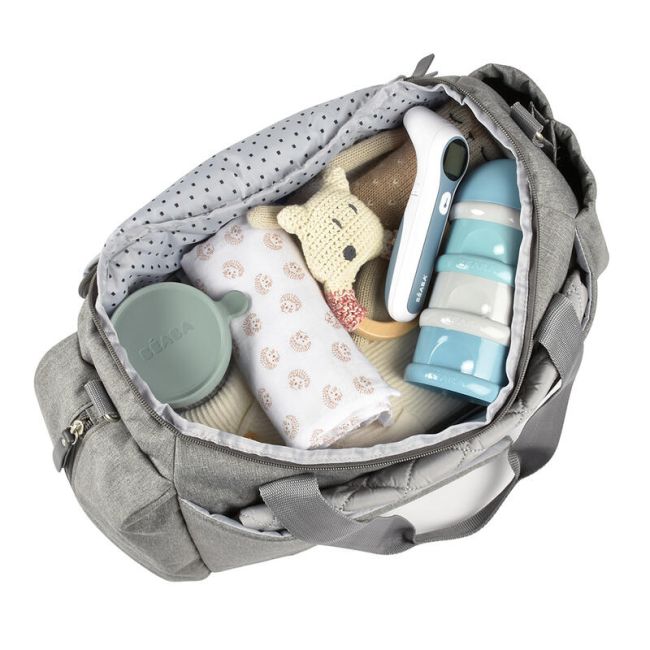 Geanta de infasat Beaba Sydney II Heather Grey ERFB940274