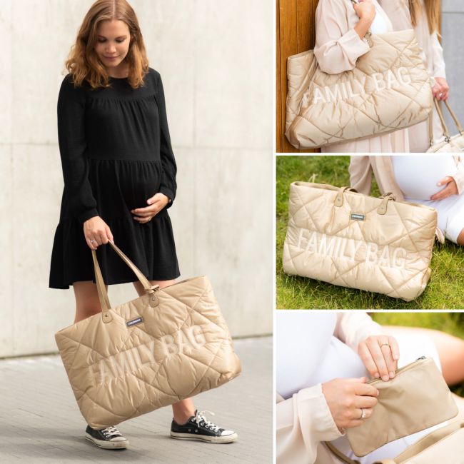 Geanta matlasata Childhome Family Bag Bej ERFCH-CWFBPBE