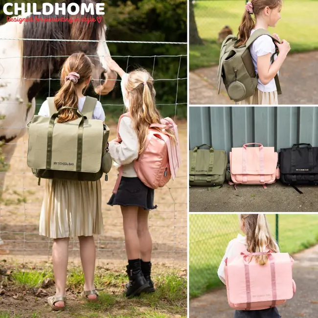 Ghiozdan Childhome My School Bag Negru ERFCH-CWSBBL