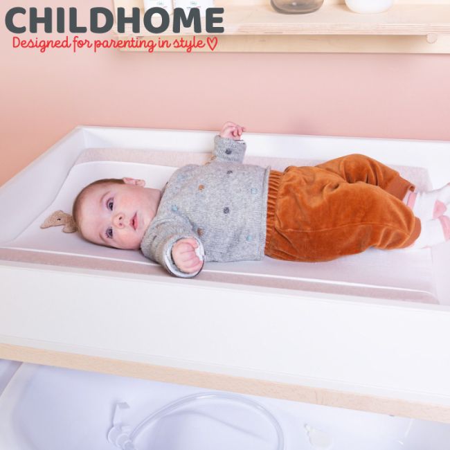 Husa saltea de infasat Childhome Jerse/Muselina Teddy ERFCH-CCCOJMTB