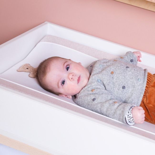 Husa saltea de infasat Childhome Jerse/Muselina Teddy ERFCH-CCCOJMTB