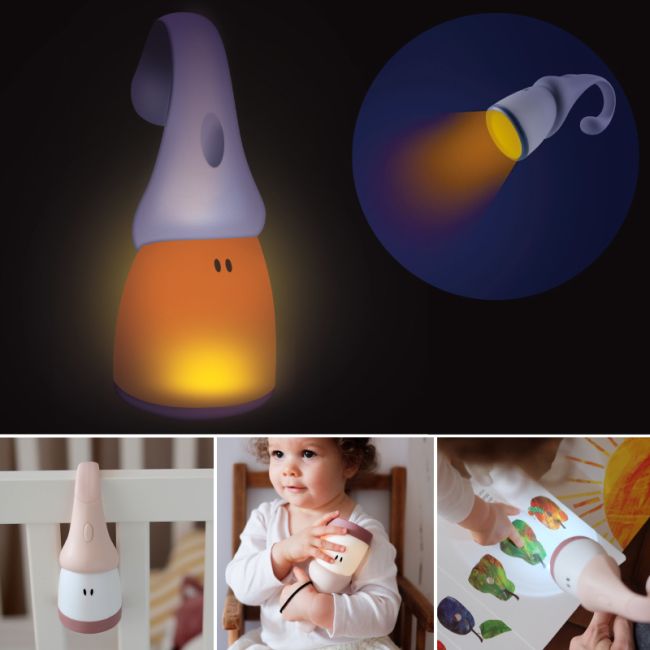 Lampa portabila 2 in 1 Beaba Pixie Torch Pink ERFB930299