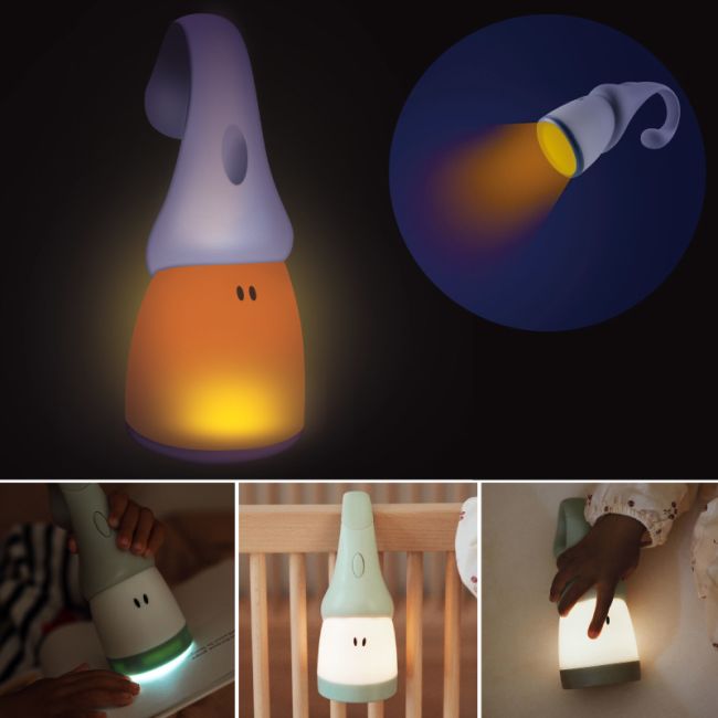 Lampa portabila 2 in 1 Beaba Pixie Torch Sage Green ERFB930333