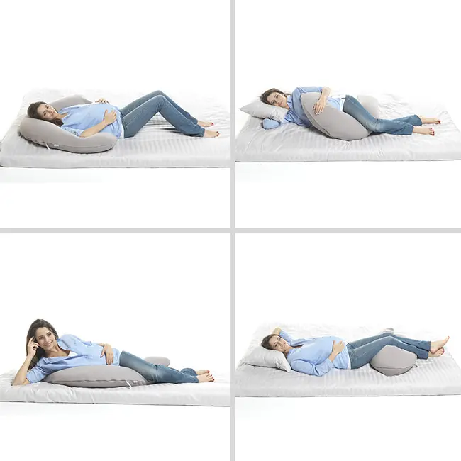 Perna gravida Beaba Big Flopsy 170 cm Fleur de Coton Linen ERFB0508171