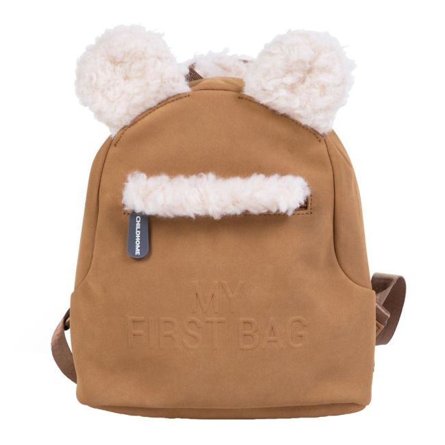 Rucsac pentru copii Childhome My First Bag, aspect piele intoarsa Bej ERFCH-CWKIDBMR