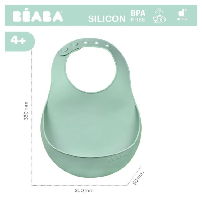 Set 2 Bavete silicon Beaba Light Mist/Sage Green ERFB913542