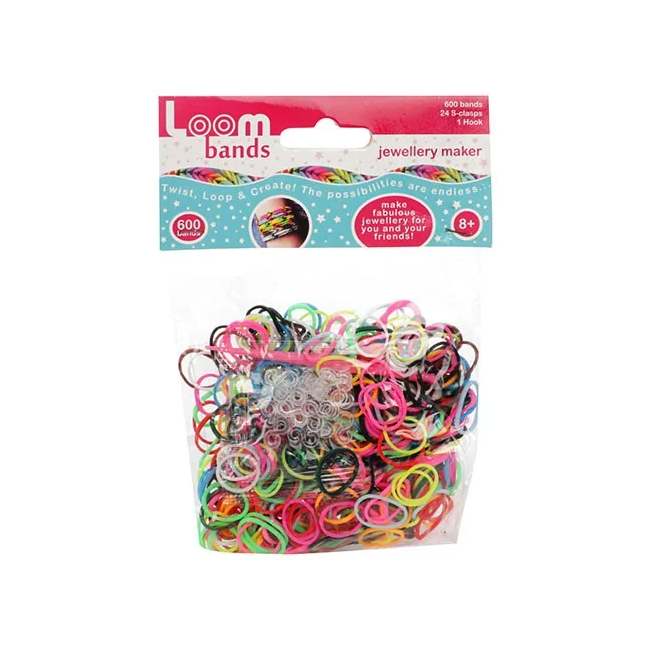 Set creativ elastice loom colorate cu accesorii, 625 piese Toi-Toys TT55110A BBJTT55110A_Initiala