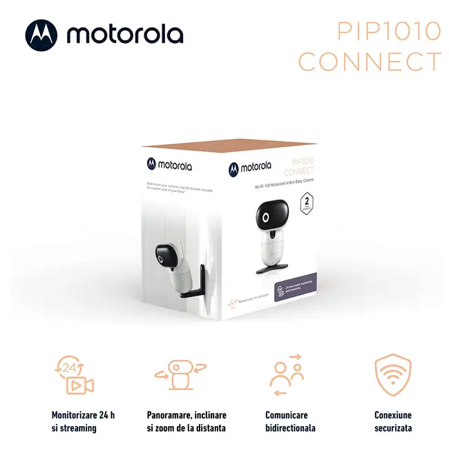 Video Monitor Digital + Wi-Fi Motorola PIP1010 Connect ERFPIP1010 CONNECT