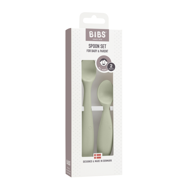 Bibs - set 2 lingurite, sage bbb4330250