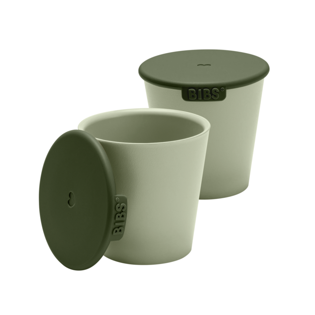 Bibs - set 2 pahare pentru bebe, sage bbb4310250