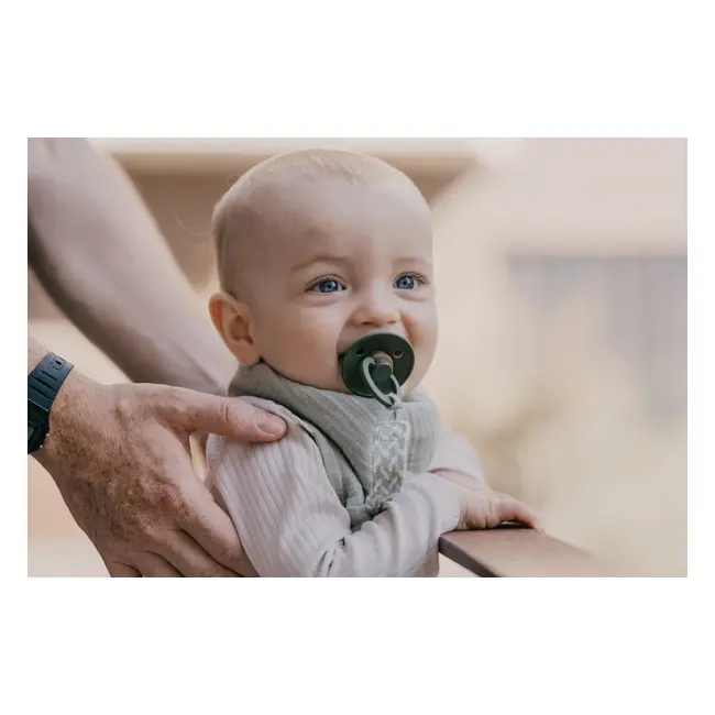 Bibs - set 2 suzete colour latex, tetina simetrica, 0 luni +-ivory/sage bbb2121416