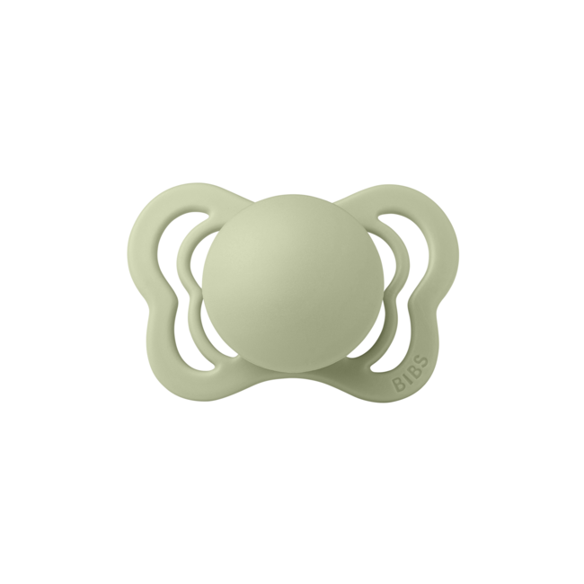 Bibs - suzeta couture silicon, tetina anatomica, 0 luni +-sage bbb1310250c