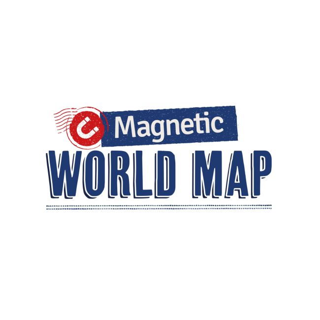 Harta lumii magnetica bk7346en