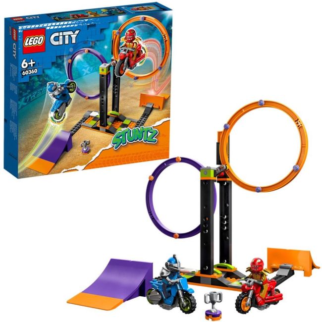 LEGO CITY PROVOCAREA DE CASCADORII CU ROTIRI 60360 VIVLEGO60360