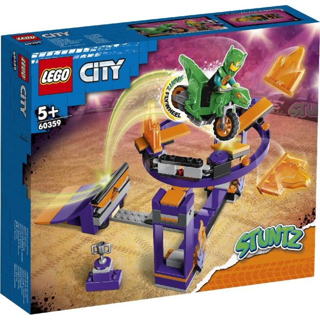 LEGO CITY PROVOCAREA DE CASCADORII PE RAMPA CU SARITURA PRIN COS 60359 VIVLEGO60359