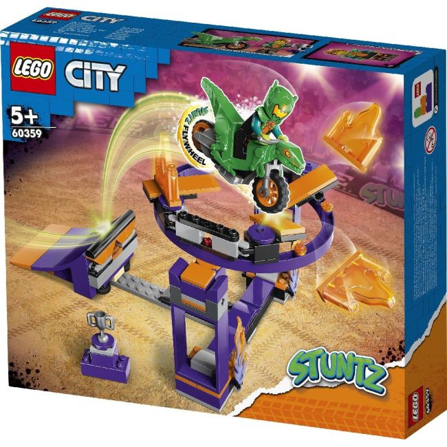 LEGO CITY PROVOCAREA DE CASCADORII PE RAMPA CU SARITURA PRIN COS 60359 VIVLEGO60359