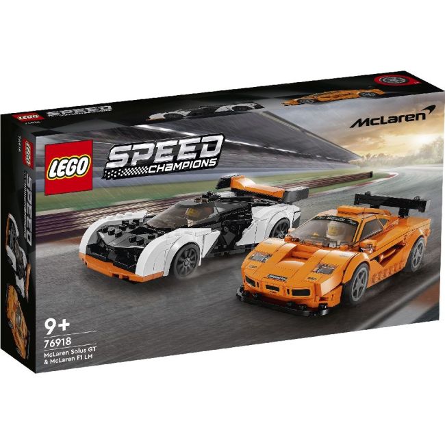LEGO SPEED CHAMPIONS MCLAREN SOLUS GT SI MCLAREN F1 LM 76918 VIVLEGO76918