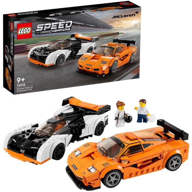 LEGO SPEED CHAMPIONS MCLAREN SOLUS GT SI MCLAREN F1 LM 76918 VIVLEGO76918