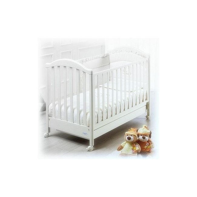 Patut Bebe Balansoar Din Lemn Masiv, Cu Sertar, Roti, Laterale Culisabile Si Inaltime Reglabila A Saltelei, Euro, 127x63 Cm Pjbpat_euro_w