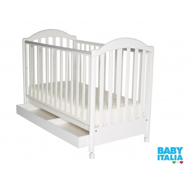 Patut Bebe Balansoar Din Lemn Masiv, Cu Sertar, Roti, Laterale Culisabile Si Inaltime Reglabila A Saltelei, Euro, 127x63 Cm Pjbpat_euro_w