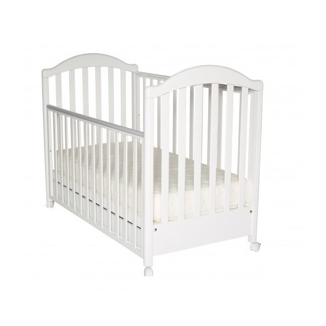 Patut Bebe Balansoar Din Lemn Masiv, Cu Sertar, Roti, Laterale Culisabile Si Inaltime Reglabila A Saltelei, Euro, 127x63 Cm Pjbpat_euro_w