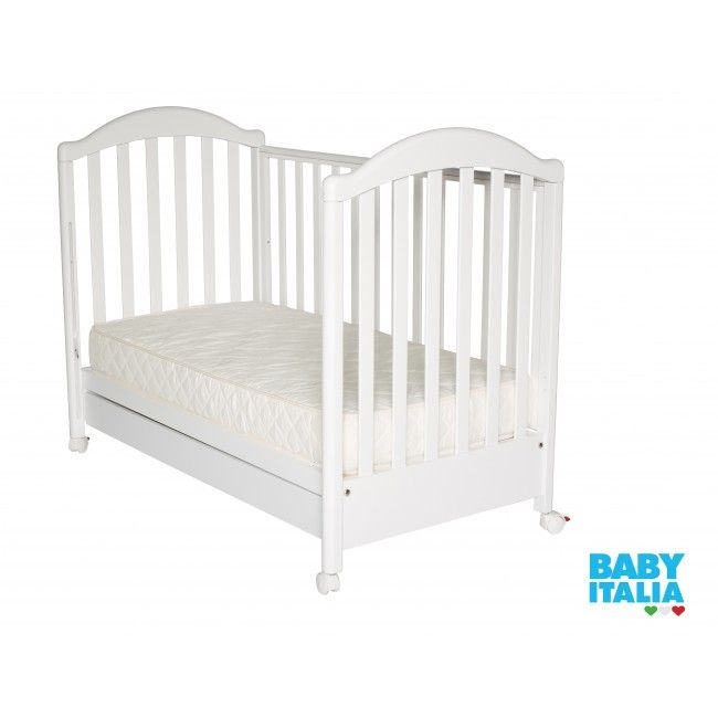 Patut Bebe Balansoar Din Lemn Masiv, Cu Sertar, Roti, Laterale Culisabile Si Inaltime Reglabila A Saltelei, Euro, 127x63 Cm Pjbpat_euro_w