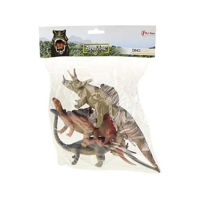 Set 5 figurine Dinozauri Animal World Keycraft TT34923A BBJTT34923A_Initiala