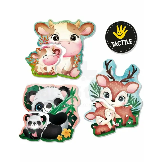 Joc tactil montessori - mama si puiul