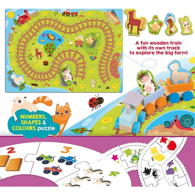 Puzzle - trenuletul vesel de la ferma