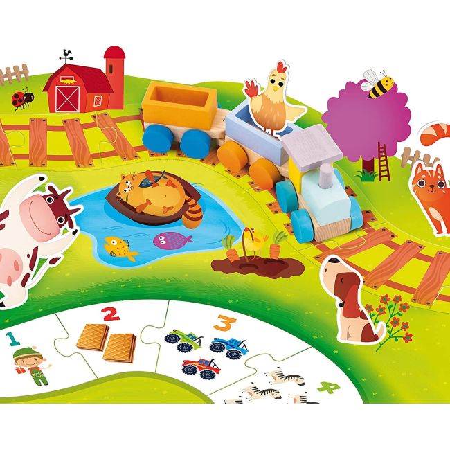 Puzzle - trenuletul vesel de la ferma