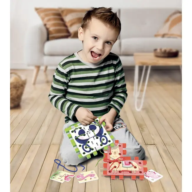 Puzzle cu sireturi Quercetti ERFQ02835