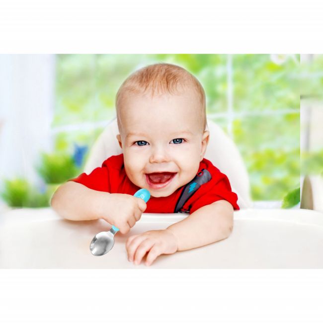 Set tacamuri din inox pentru copii BabyJem (Culoare: Gri) JEMbj_5224