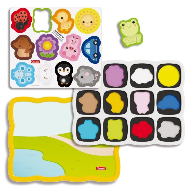 Smart Puzzle Quercetti - Primele culori si cuvinte ERFQ00231
