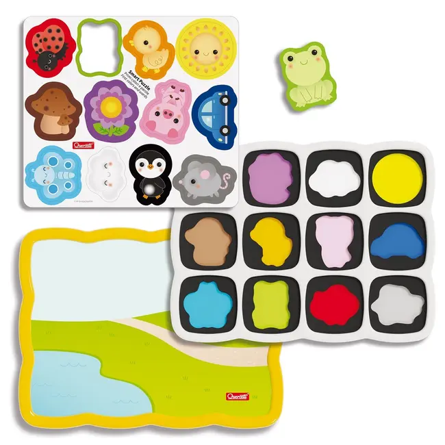 Smart Puzzle Quercetti - Primele culori si cuvinte ERFQ00231