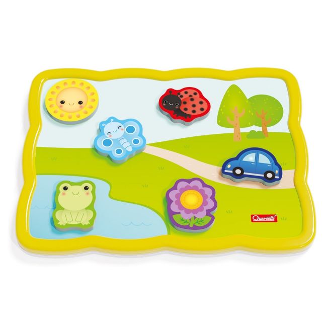 Smart Puzzle Quercetti - Primele culori si cuvinte ERFQ00231