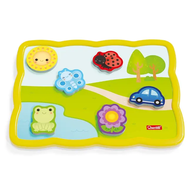 Smart Puzzle Quercetti - Primele culori si cuvinte ERFQ00231