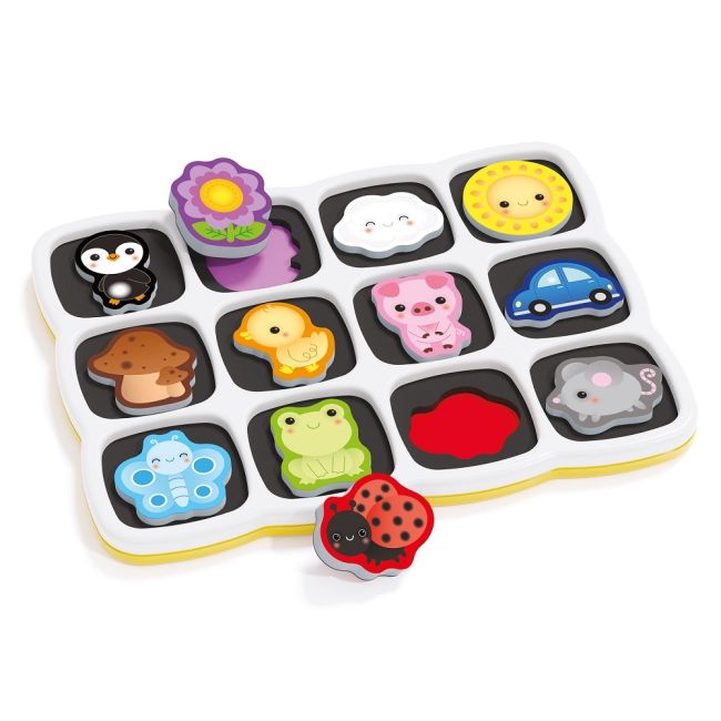 Smart Puzzle Quercetti - Primele culori si cuvinte ERFQ00231
