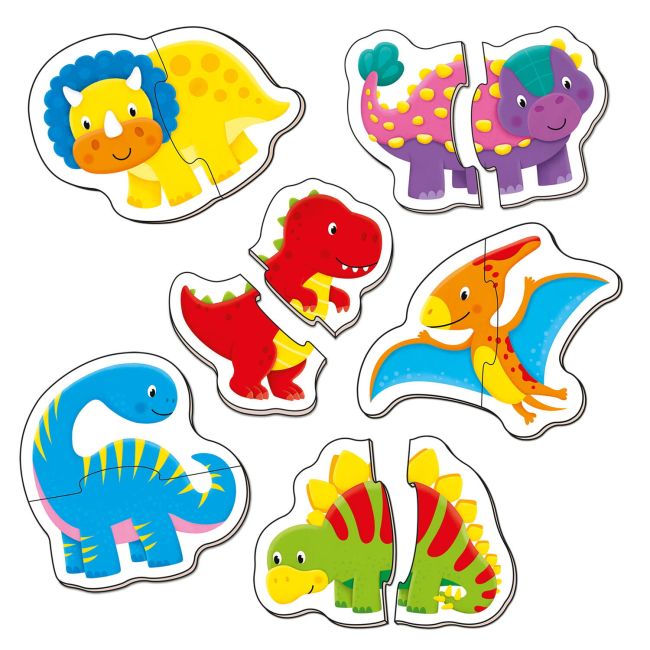 Baby puzzle: dinozauri (2 piese)
