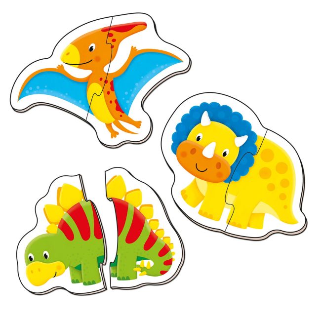 Baby puzzle: dinozauri (2 piese)