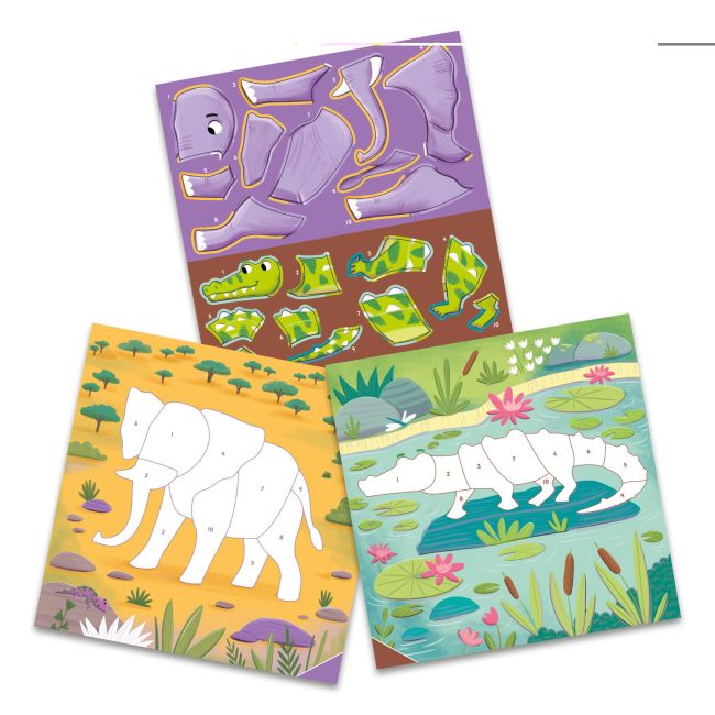 Cartea mea cu stickere - animalute salbatice