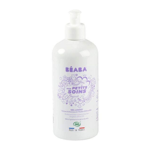 Gel de dus corp si par pentru bebelusi Beaba 500 ml, Certificat Organic ERFB909002