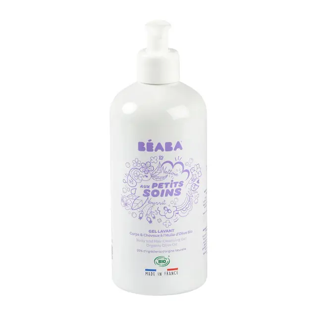 Gel de dus corp si par pentru bebelusi Beaba 500 ml, Certificat Organic ERFB909002