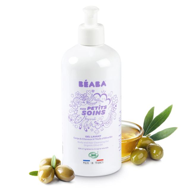Gel de dus corp si par pentru bebelusi Beaba 500 ml, Certificat Organic ERFB909002