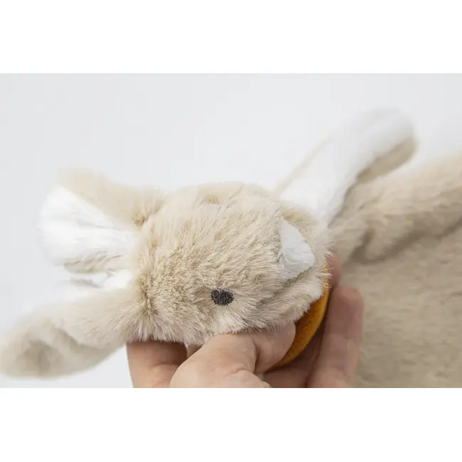 Jucarie atasament bebelusi Iepuras, BabyJem, cu sistem prindere suzeta (Culoare: Gri) JEMbj_8132