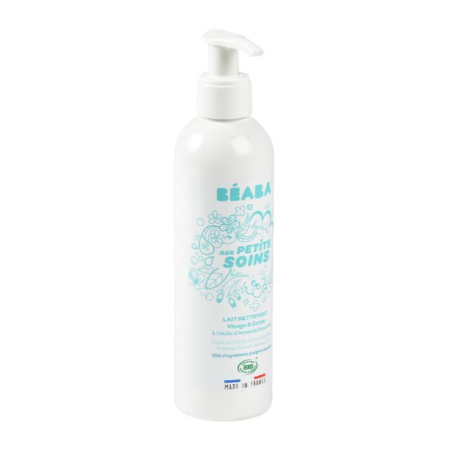 Lapte de curatare fata si corp pentru bebelusi Beaba 250 ml, Certificat Organic ERFB909000