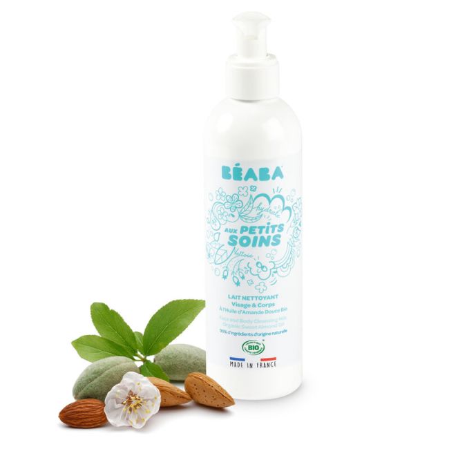 Lapte de curatare fata si corp pentru bebelusi Beaba 250 ml, Certificat Organic ERFB909000