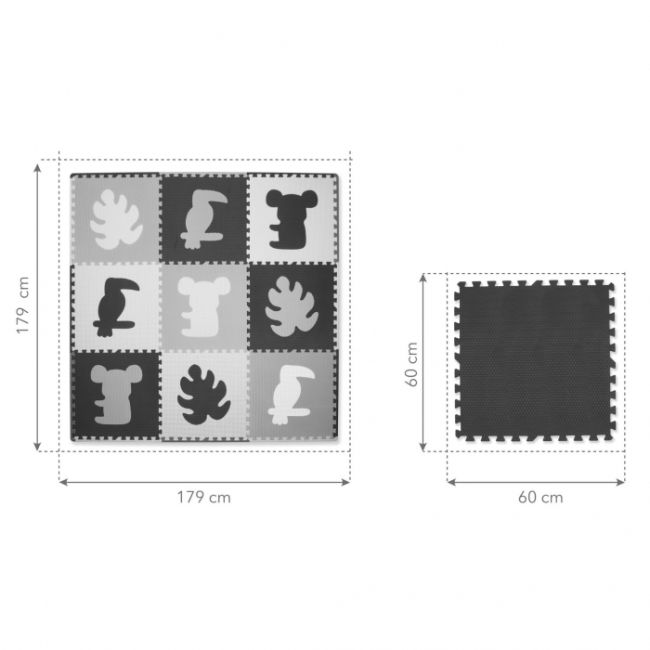 Salteluta de joaca pentru copii tip puzzle 179 x 179 cm kidwell senso tropical edeedipupisen01a1